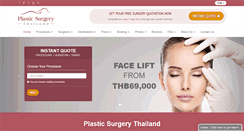 Desktop Screenshot of plastic-surgery-thailand.com